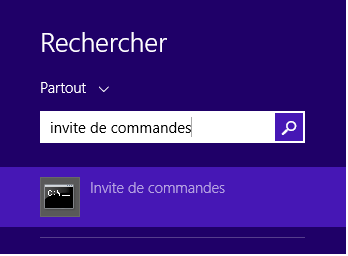 invite de commandes