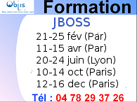 Votre formation JBOSS avec Objis, spécialiste formation java depuis 2005 Votre formation JBOSS avec Objis, spécialiste formation java depuis 2005
