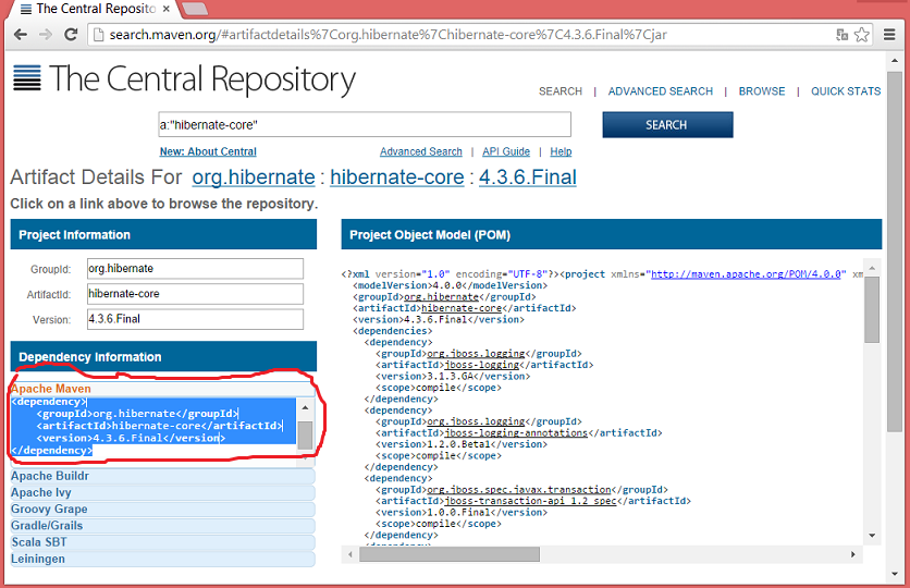 eclipse-m2e-ajout-dependance-hibernate-4