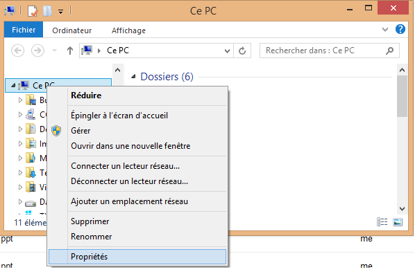proprietes ordinateur